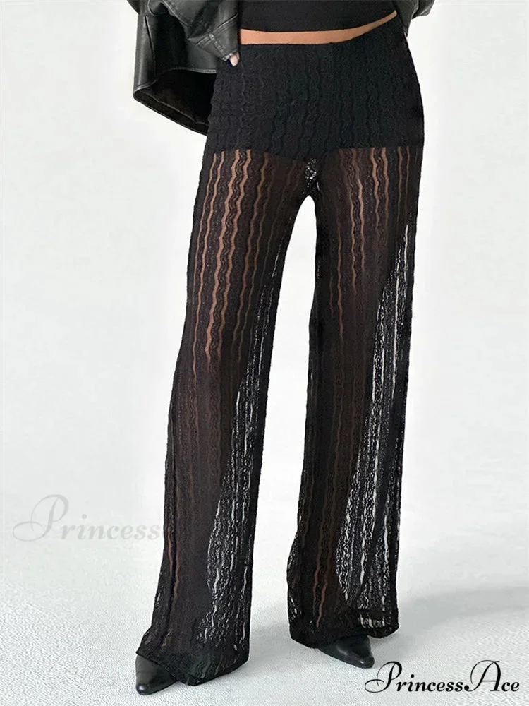 Baggy Checkered Pattern Cinch Casual Summer Pant - Image 3