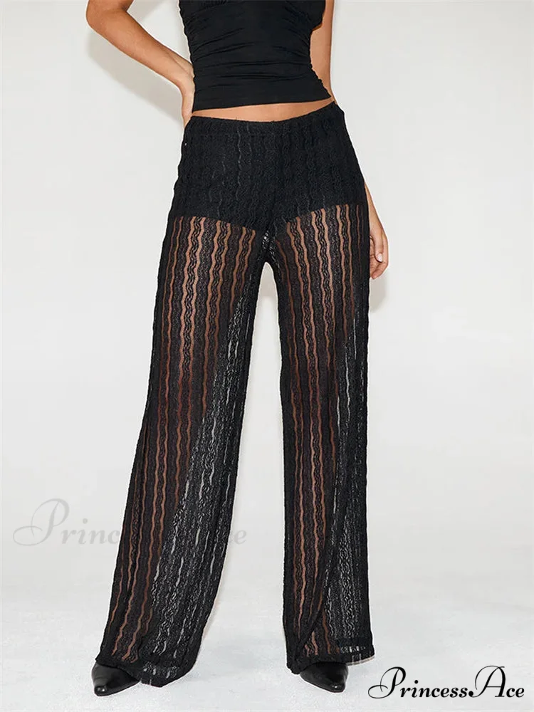 Baggy Checkered Pattern Cinch Casual Summer Pant - Image 4