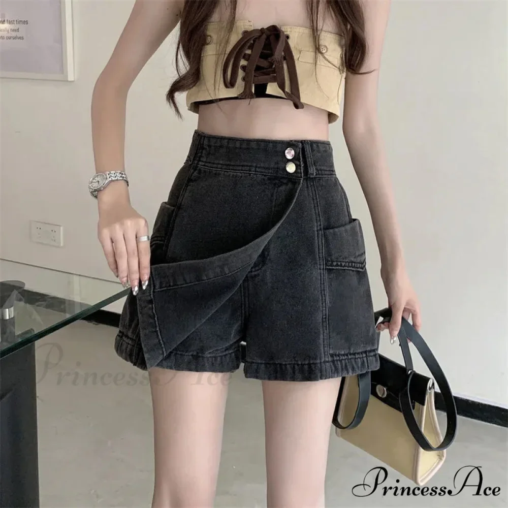 Baggy Denim Trousers Fashion Skirt - Image 4