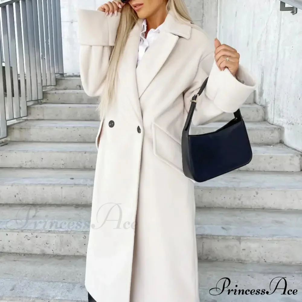 Baggy Dual-Breasted Windproof Overcoat - Image 2