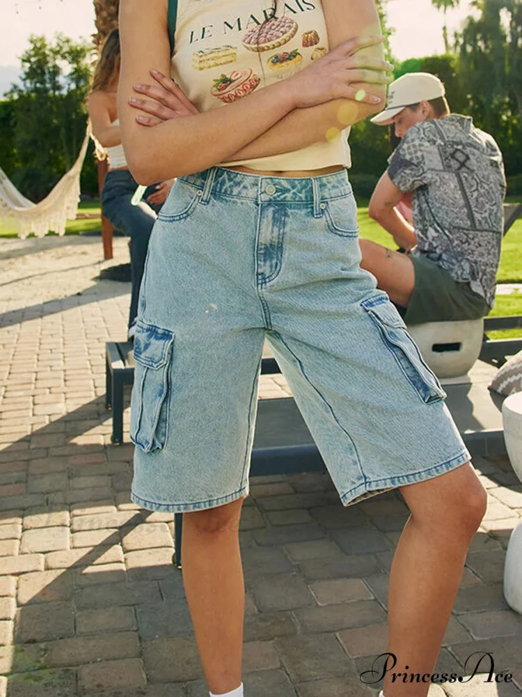 Baggy Freight Wide-Leg Denim Short - Image 2