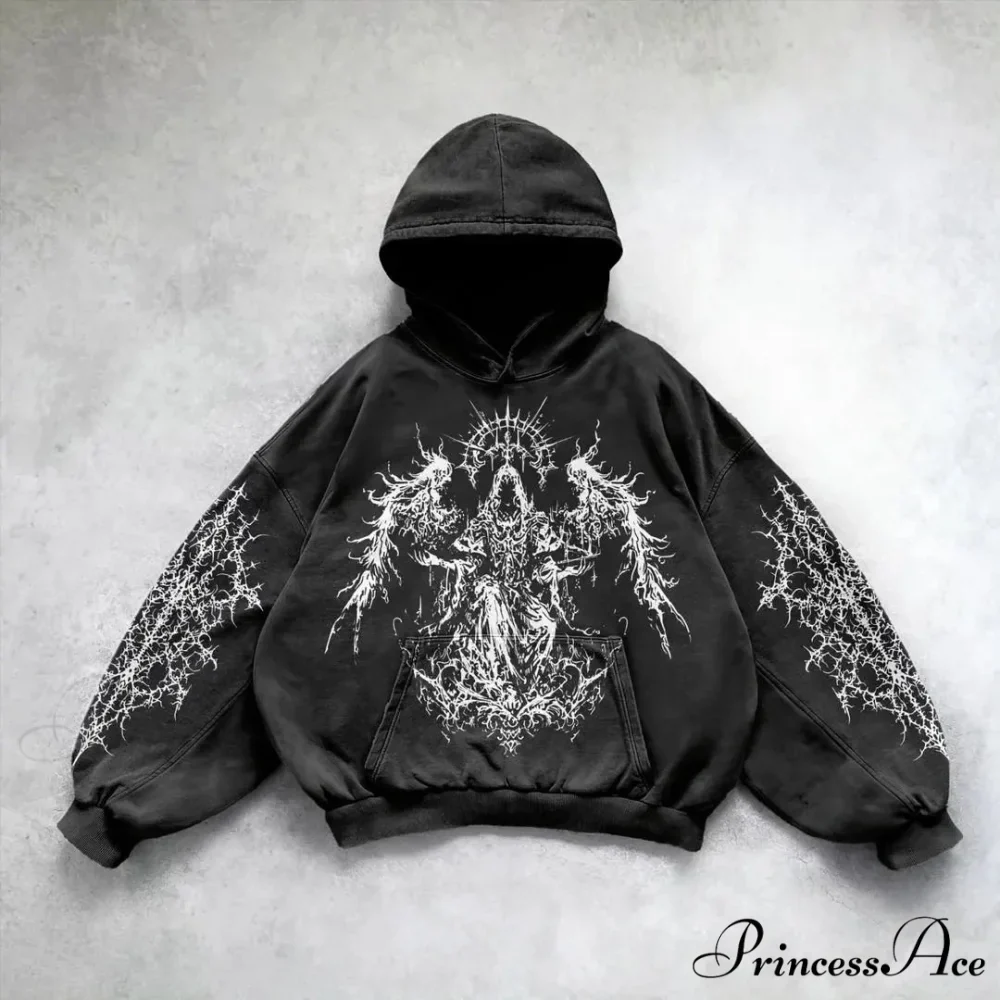 Baggy Plus Size Hip Hop Hoodie - Image 2