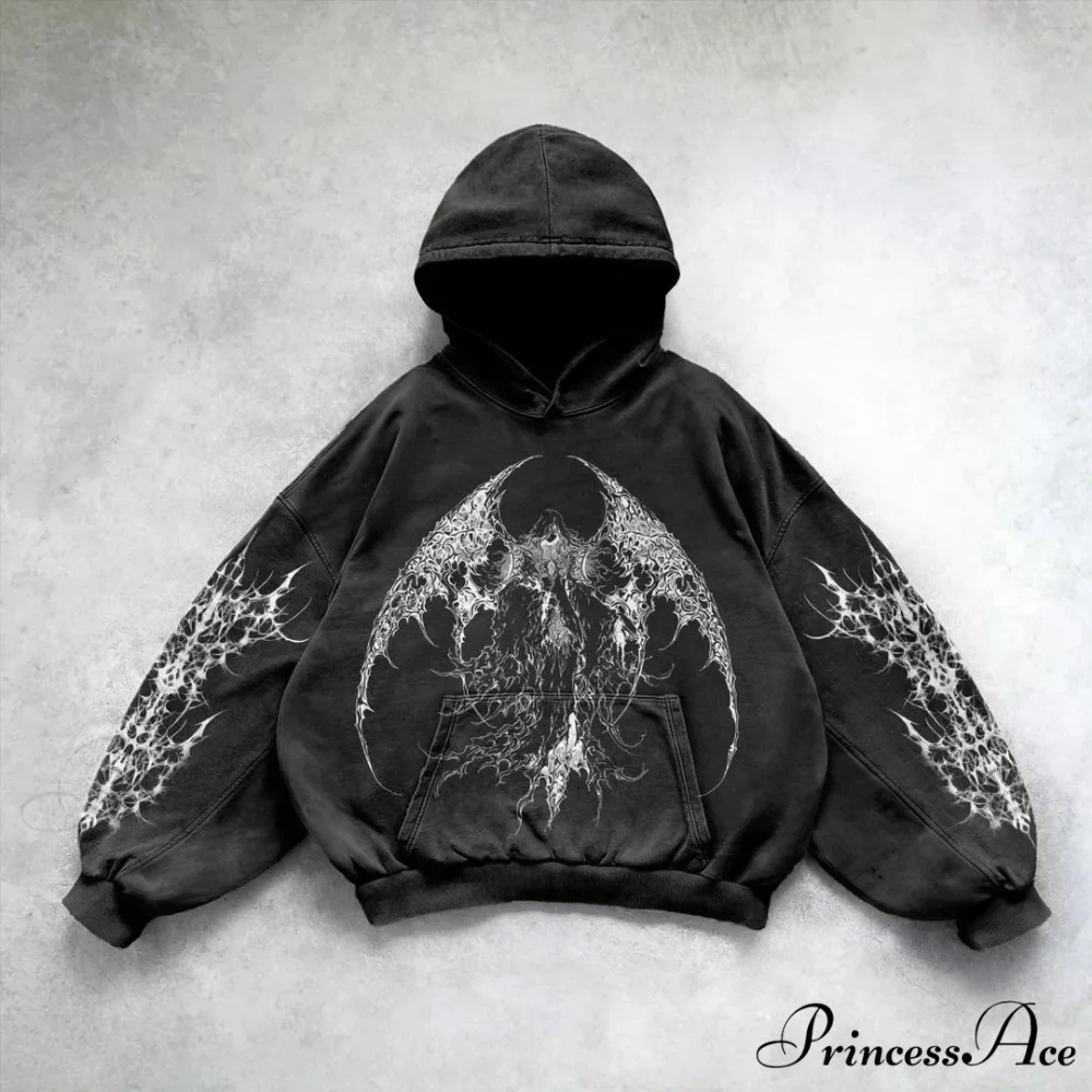 Baggy Plus Size Hip Hop Hoodie - Image 3