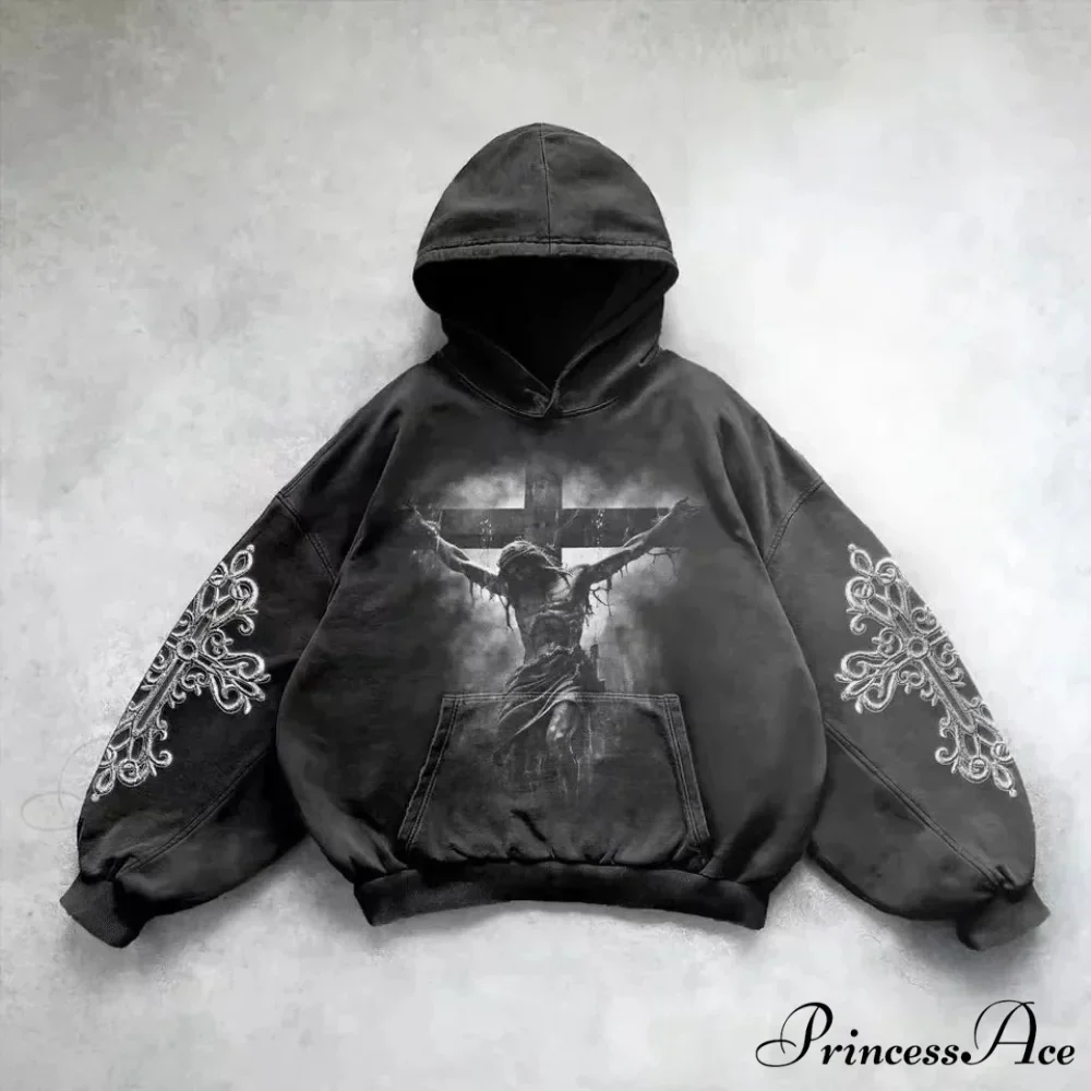 Baggy Plus Size Hip Hop Hoodie - Image 5