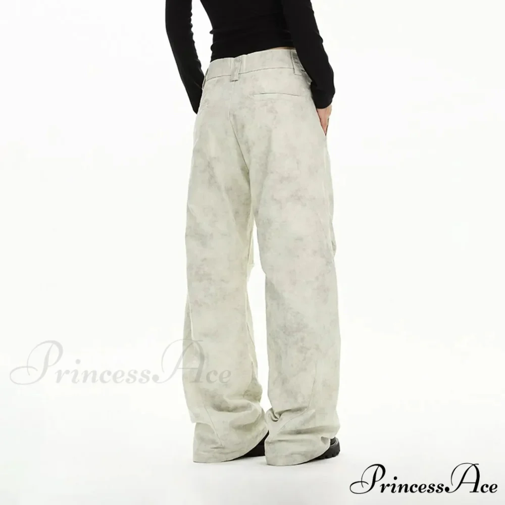 Baggy Straight Tie Dye Y2K Urban Trousers - Image 2