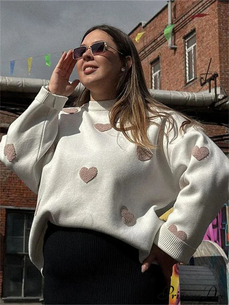 Baggy Style Patchwork Extended Sleeve Jumper - Image 10