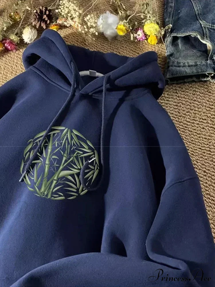 Bamboo Design Casual Y2K Hoodie - Image 12