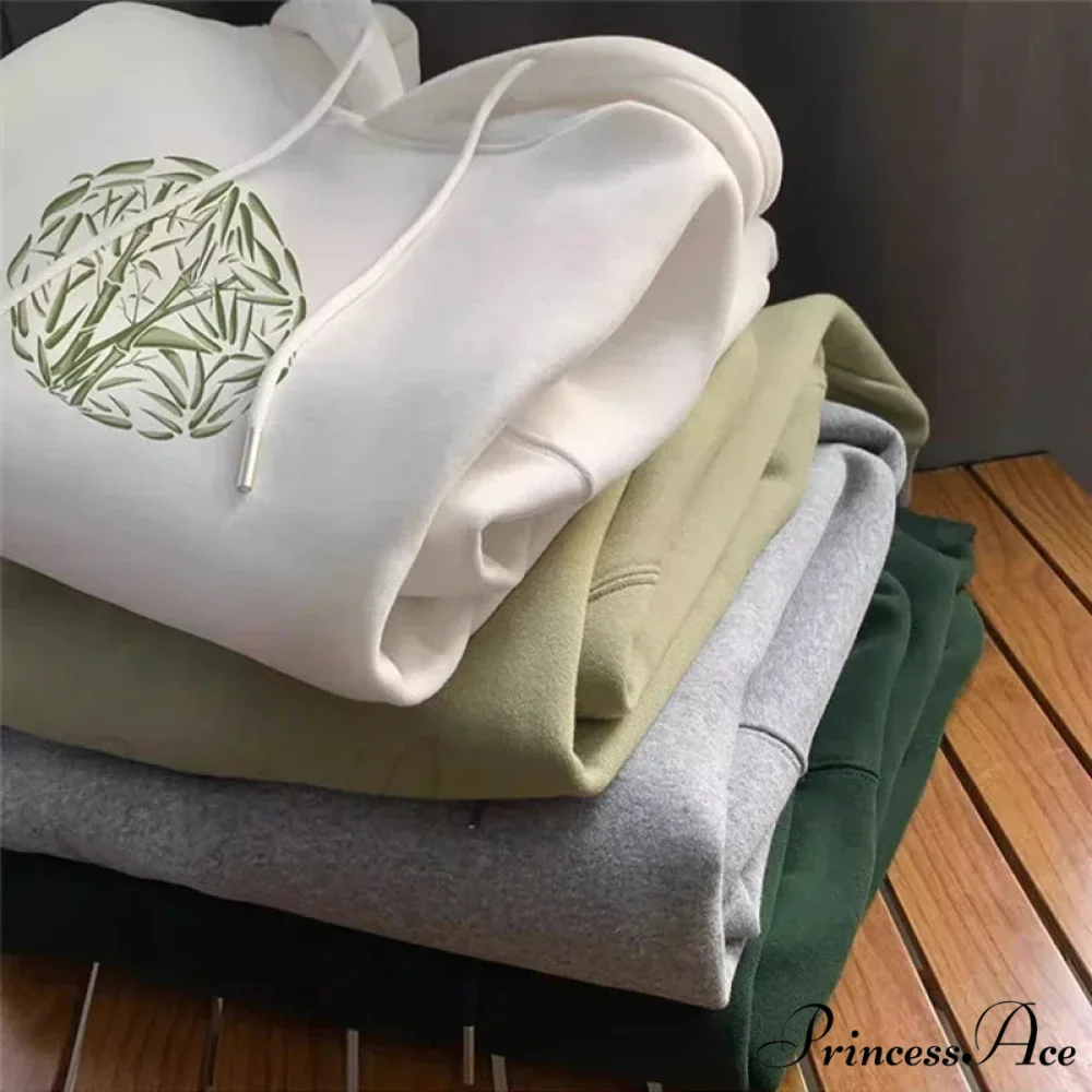 Bamboo Design Casual Y2K Hoodie - Image 2