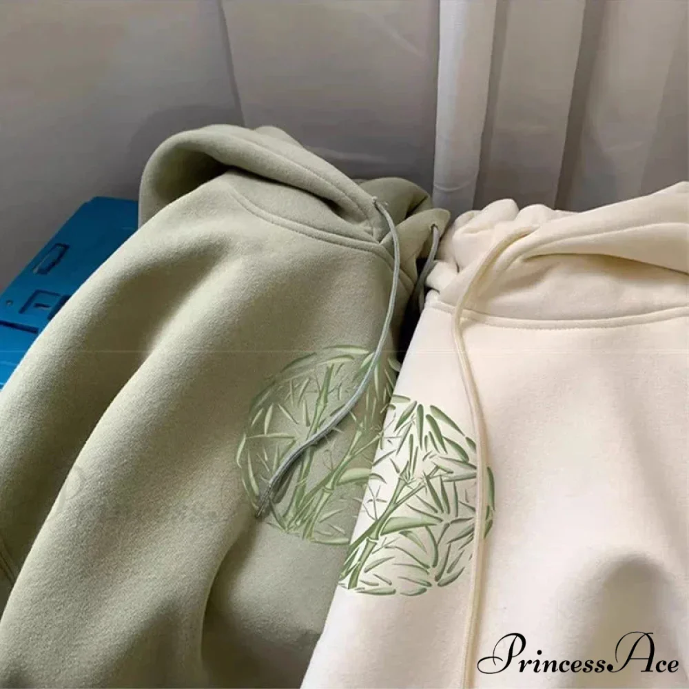 Bamboo Design Casual Y2K Hoodie - Image 4