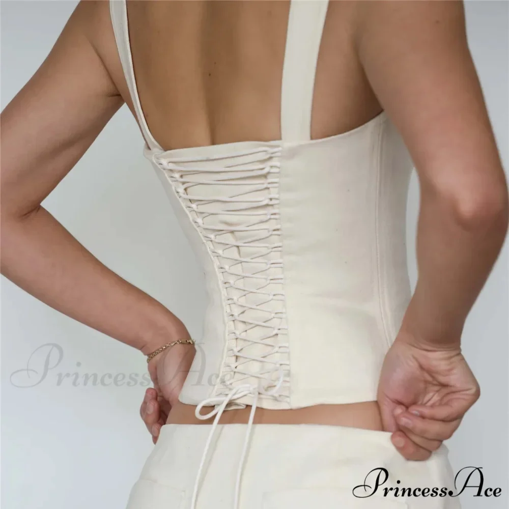 Bare-Shoulder Deep V Crop Top - Image 5