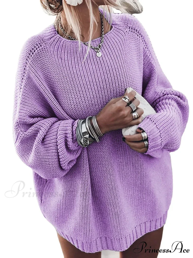 Basic Knit Stretchy Cold-Weather Jumper - Image 4