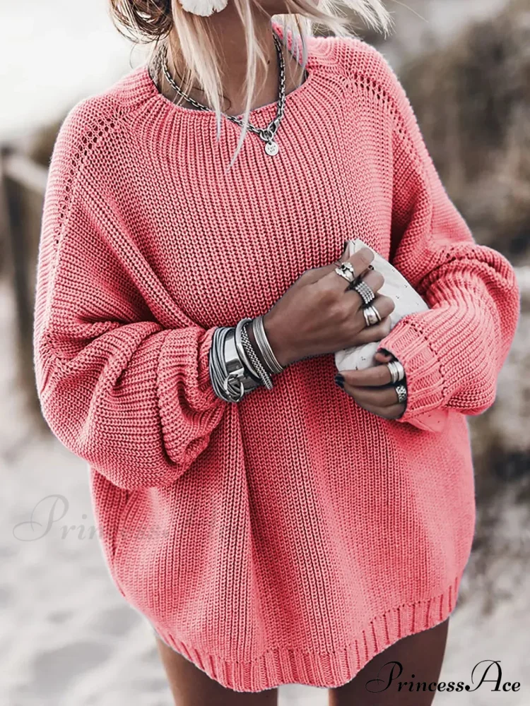 Basic Knit Stretchy Cold-Weather Jumper - Image 5