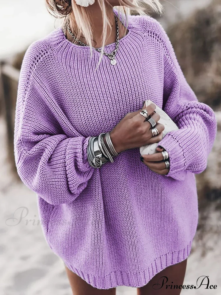 Basic Knit Stretchy Cold-Weather Jumper - Image 6