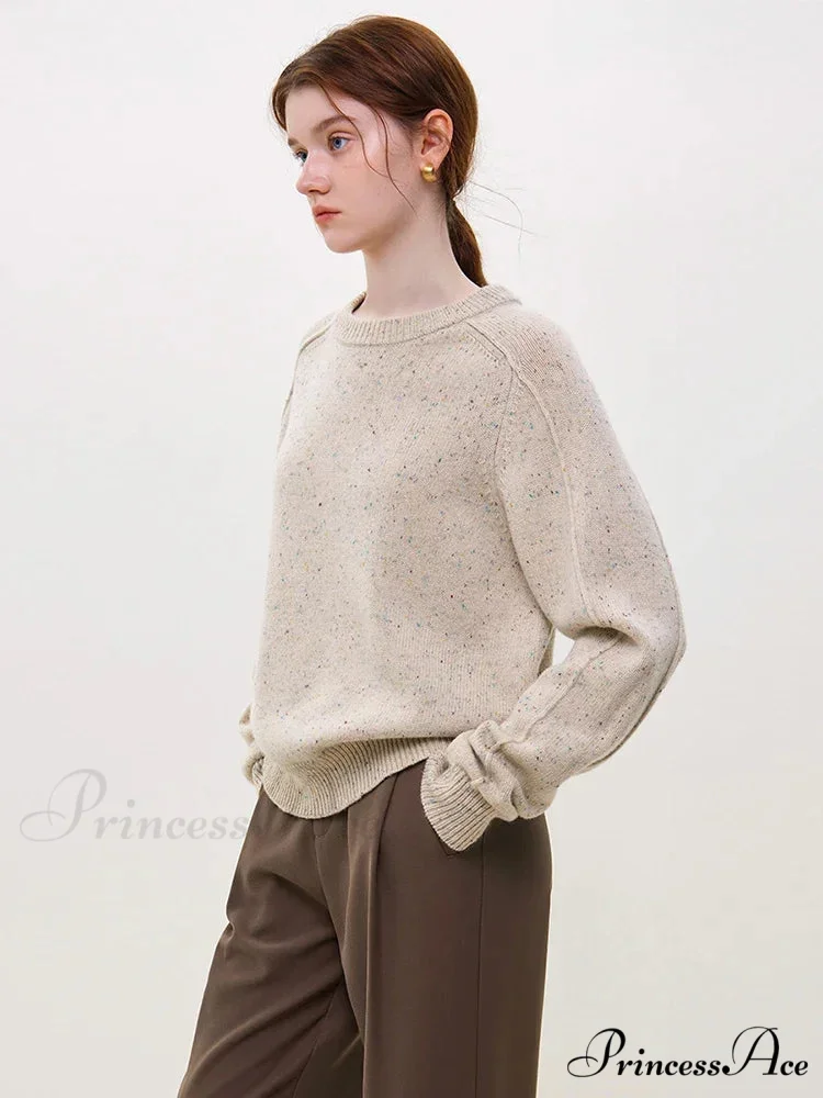 Basic Vibrant Spot Wool Pullover Jumper - Image 2