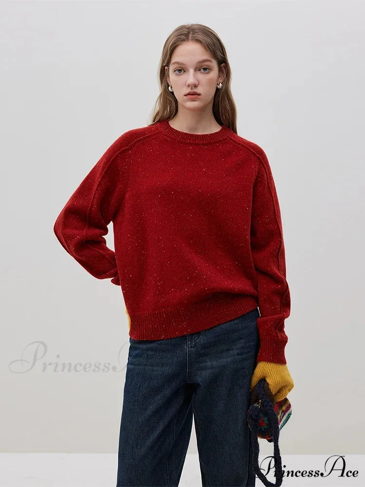 Basic Vibrant Spot Wool Pullover Jumper - Image 7