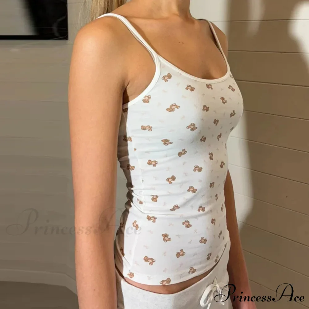 Bear Mark Open Rear Crop Top - Image 2