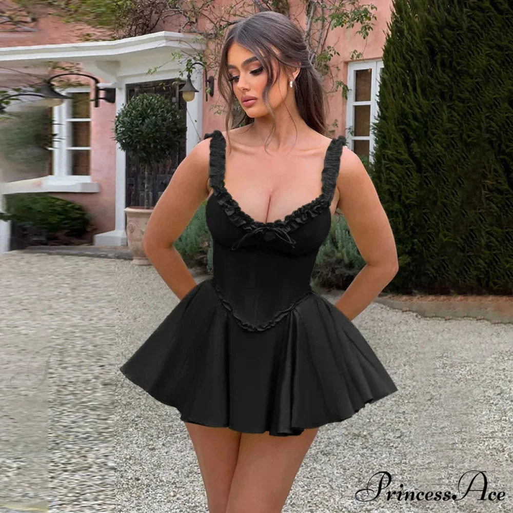 Belt Encircle A-line Off Shoulder Holiday Dress - Image 3