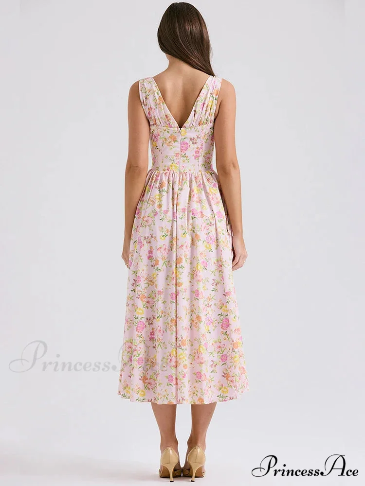 Belted Cover Pattern Flared Holiday Dress - Image 6