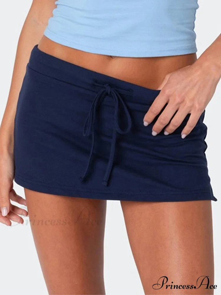 Belted Side Slit Pencil Skirt - Image 3