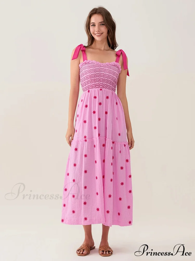 Bind-Shoulder Blooms Tank Layered Frill Sweetheart Floral Garment - Image 3
