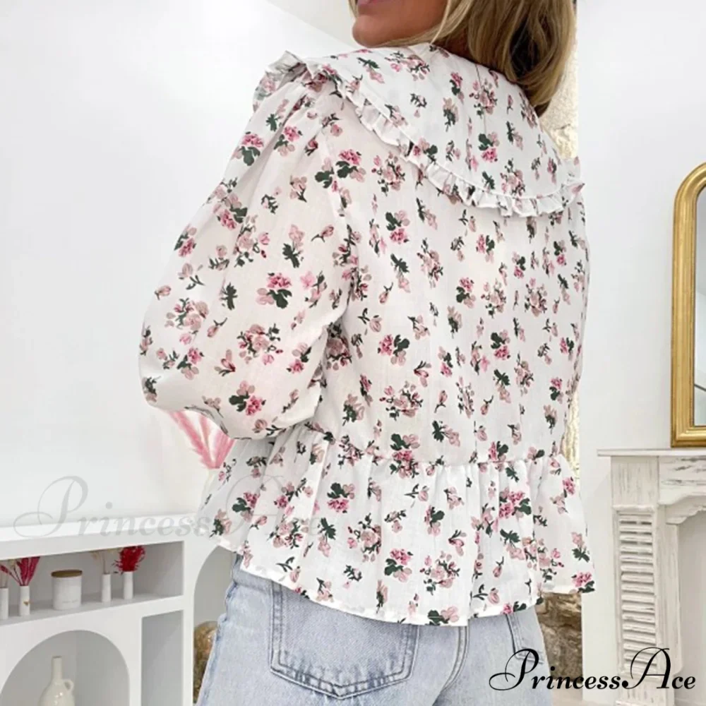 Blooming Babydoll Frilled Blouse - Image 5