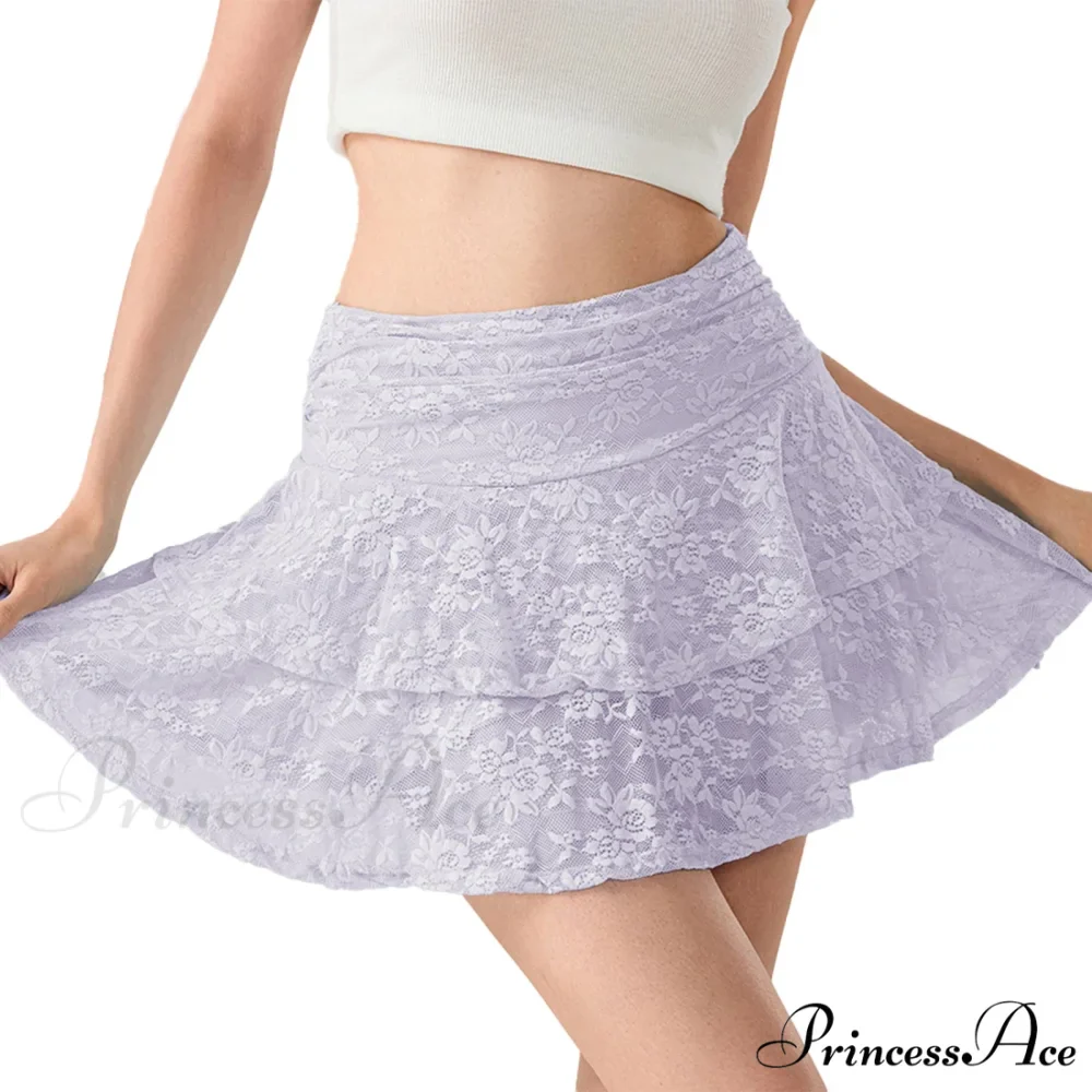 Blossom Lace Tiered Frilly Skirt - Image 8