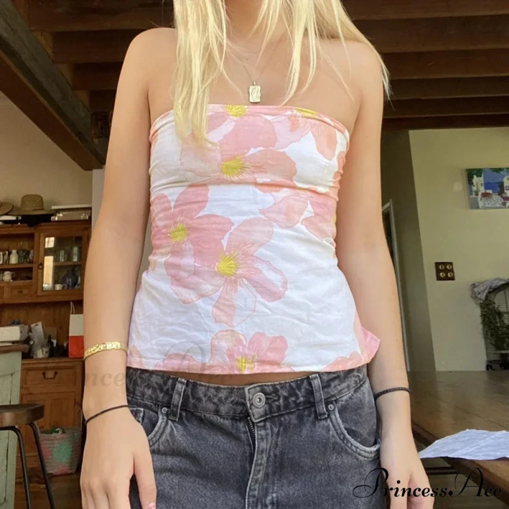 Blossom Tie Rearless Crop Top - Image 3