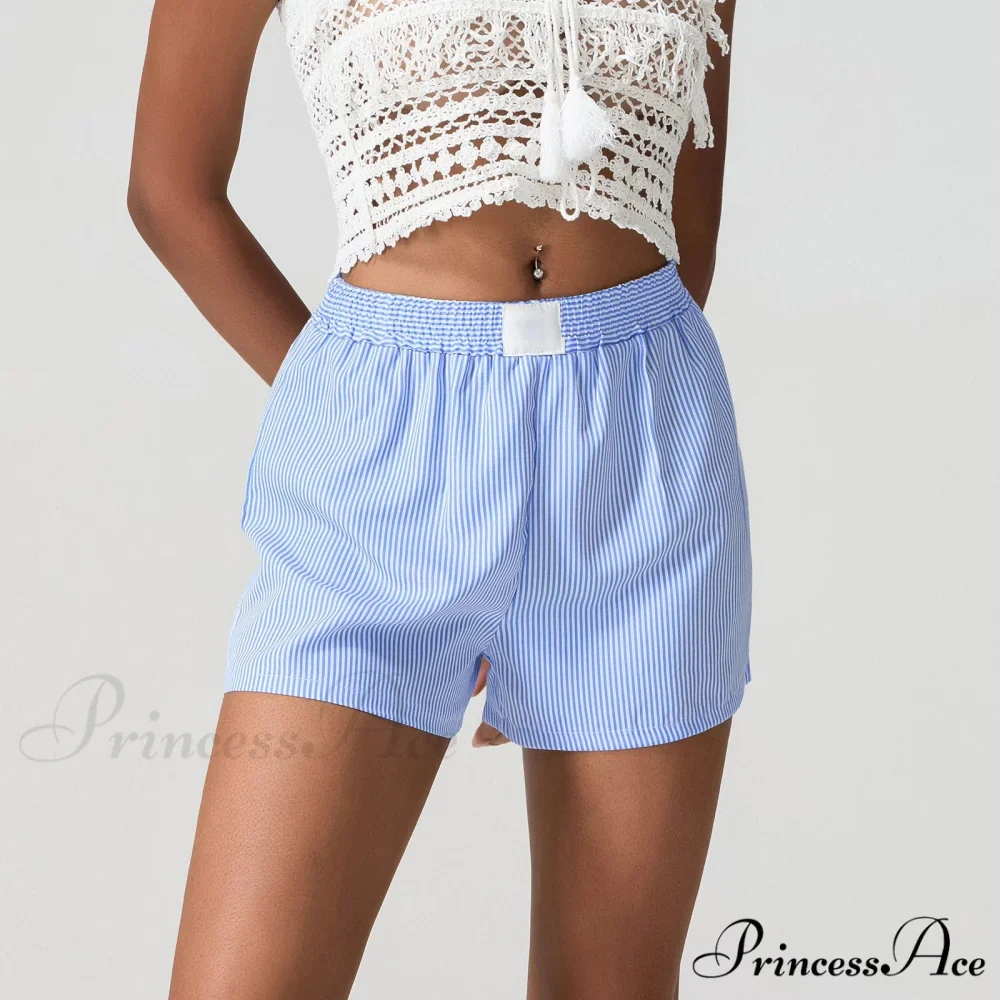 Blue Banded Baggy Wide Leg Brief - Image 2