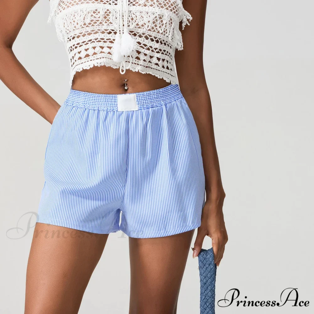 Blue Banded Baggy Wide Leg Brief - Image 3