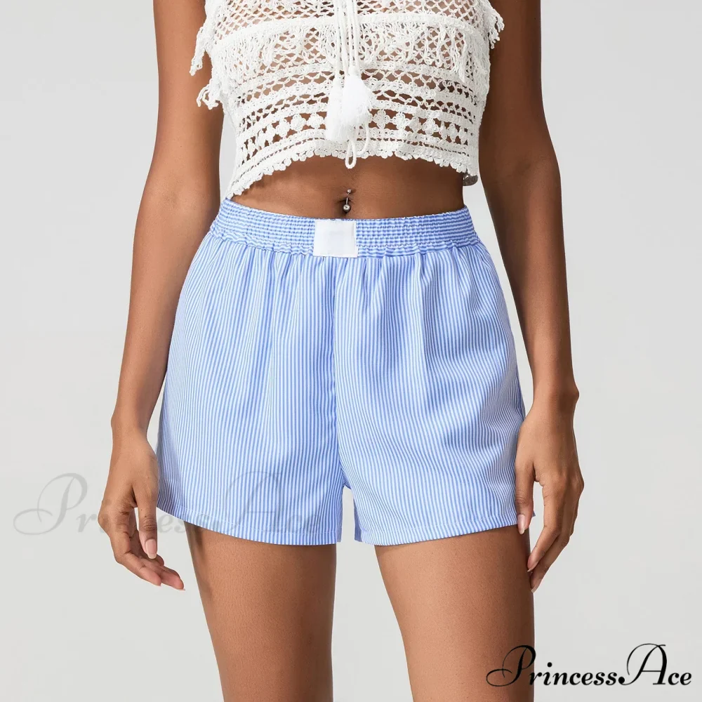 Blue Banded Baggy Wide Leg Brief - Image 5
