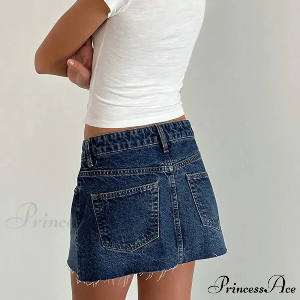 Blue Cargo Pocket Retro Skirt - Image 6