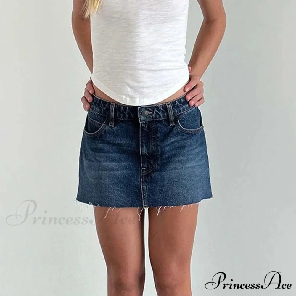 Blue Cargo Pocket Retro Skirt - Image 7