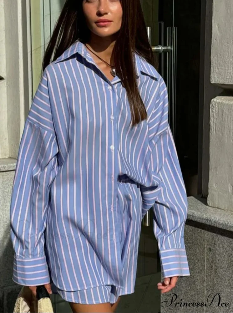 Blueprint Solitary Buttoned Shorts Workplace Two Piece Set - Image 2