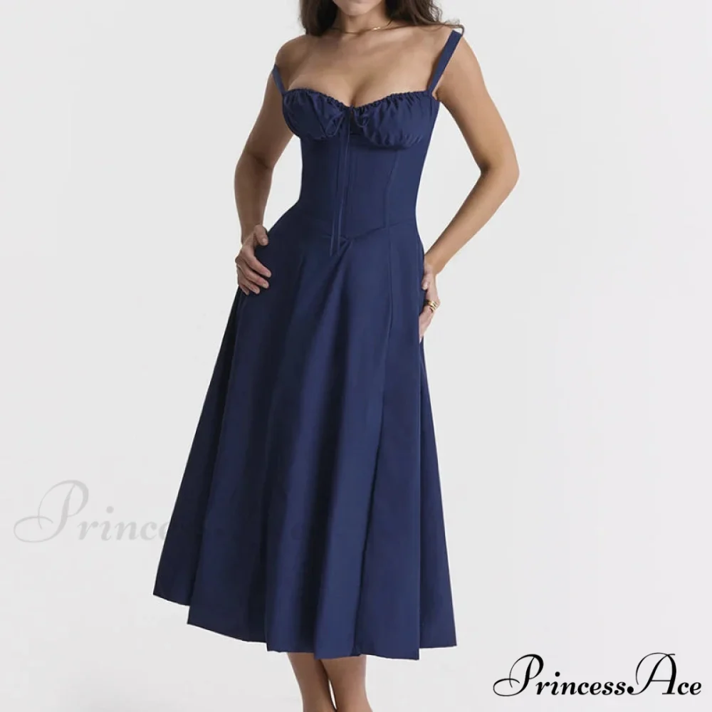 Bohemian Spaghetti Straps Knot Front Floral Dress - Image 4