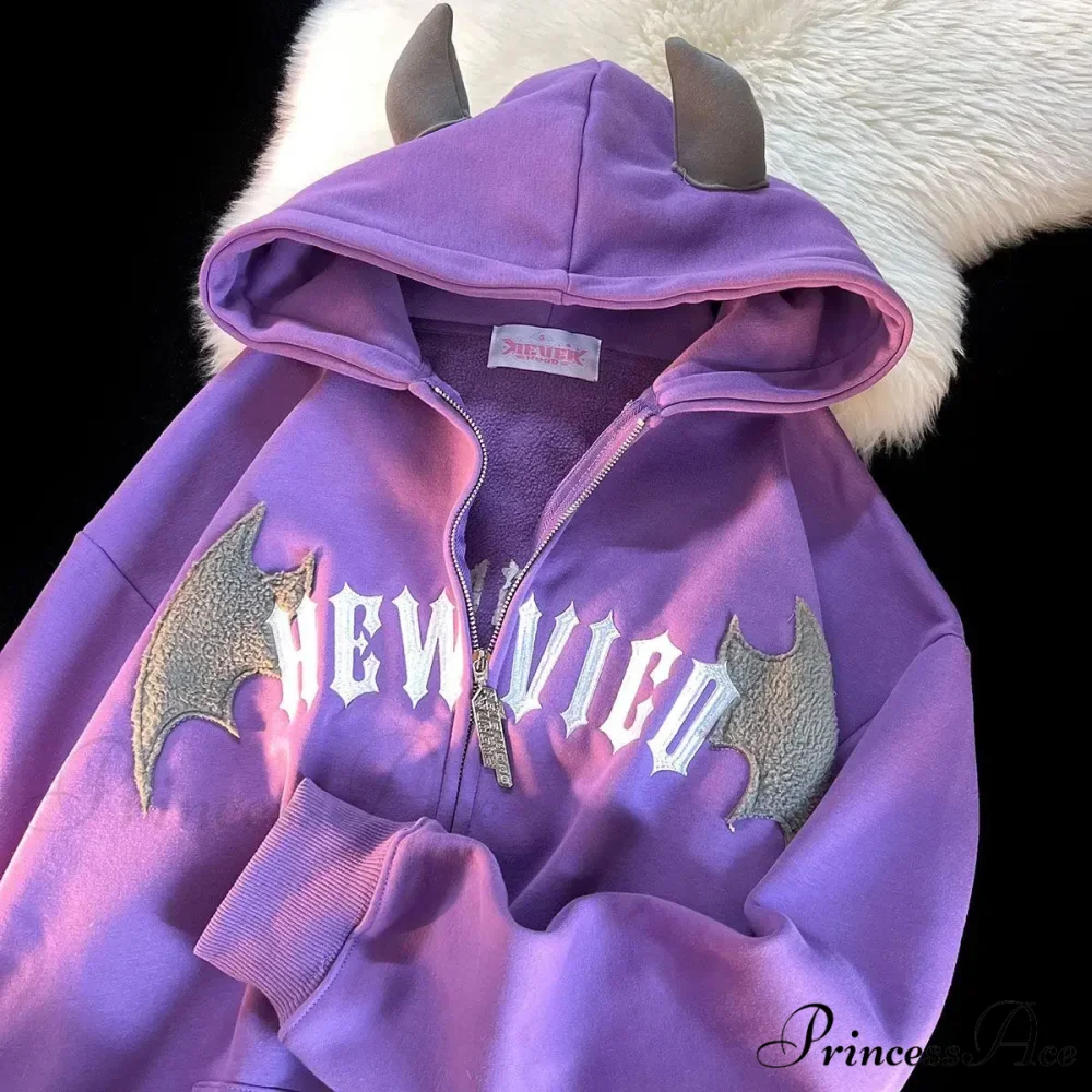 Bony Printed Zipper Hoodie - Image 6