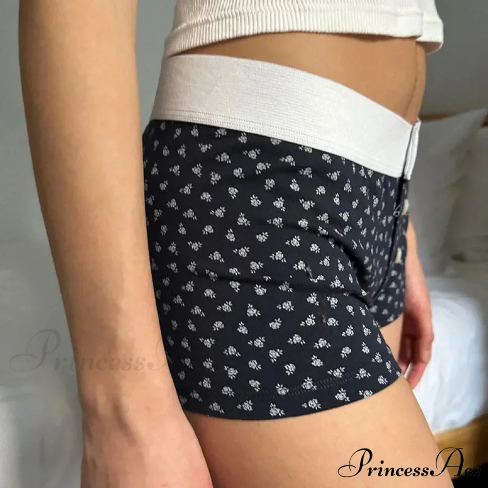 Botanical Button Elastic Lounge Short - Image 2