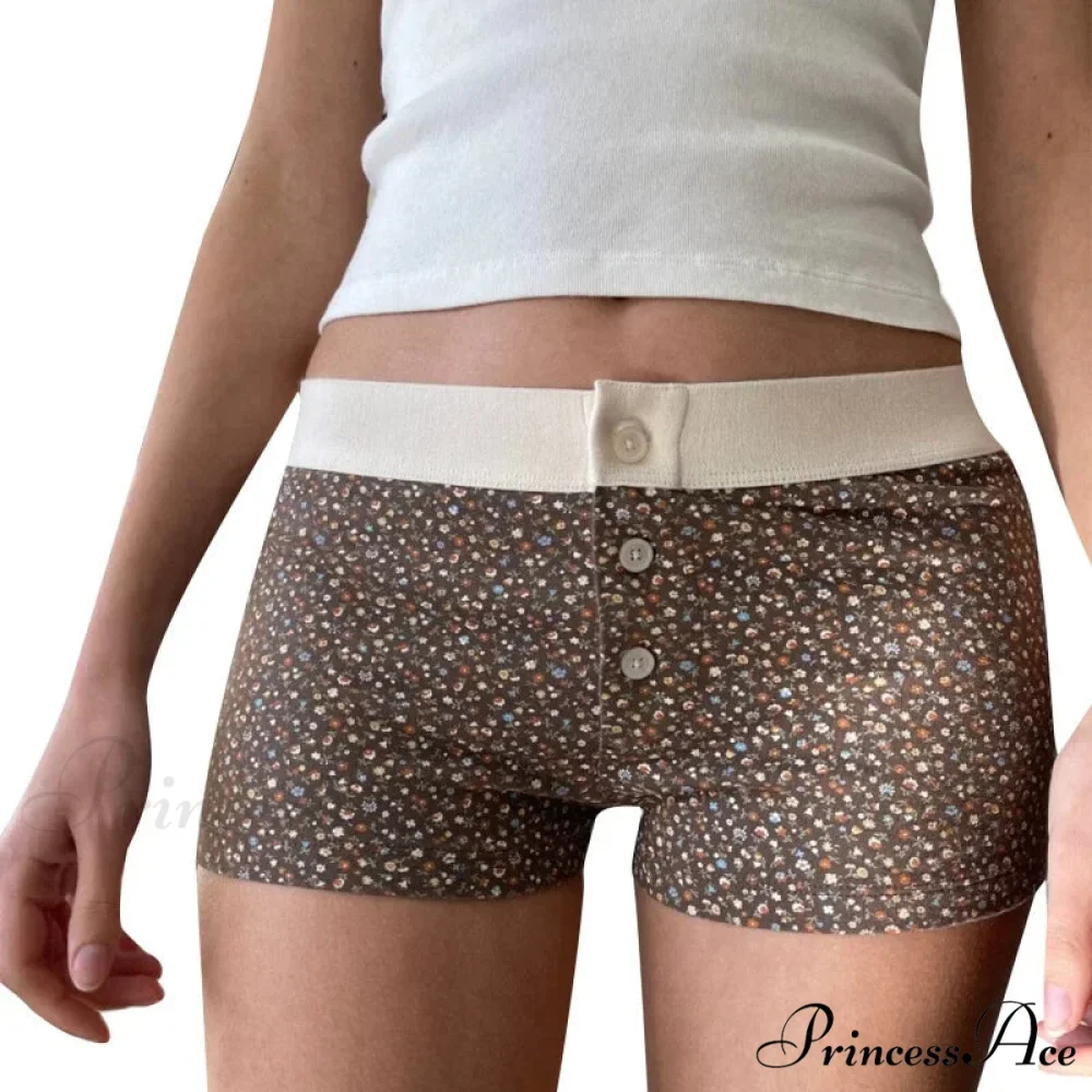 Botanical Button Elastic Lounge Short - Image 9