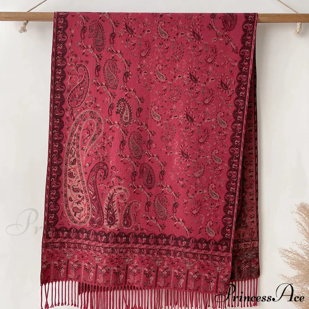 Botanical Cashmere Cover Winter Wrap - Image 2
