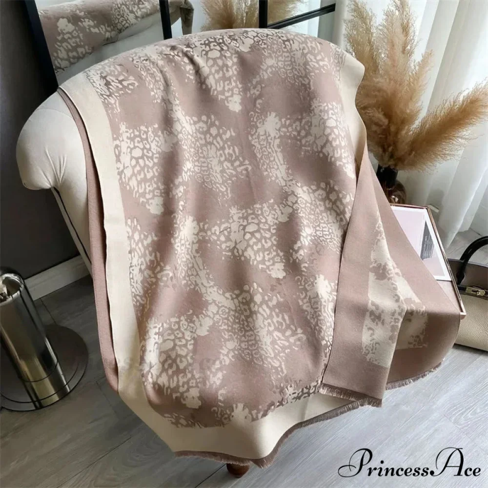 Botanical Cashmere Winter Blanket Scarf - Image 4