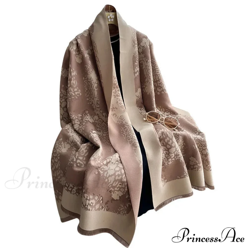 Botanical Cashmere Winter Blanket Scarf - Image 5