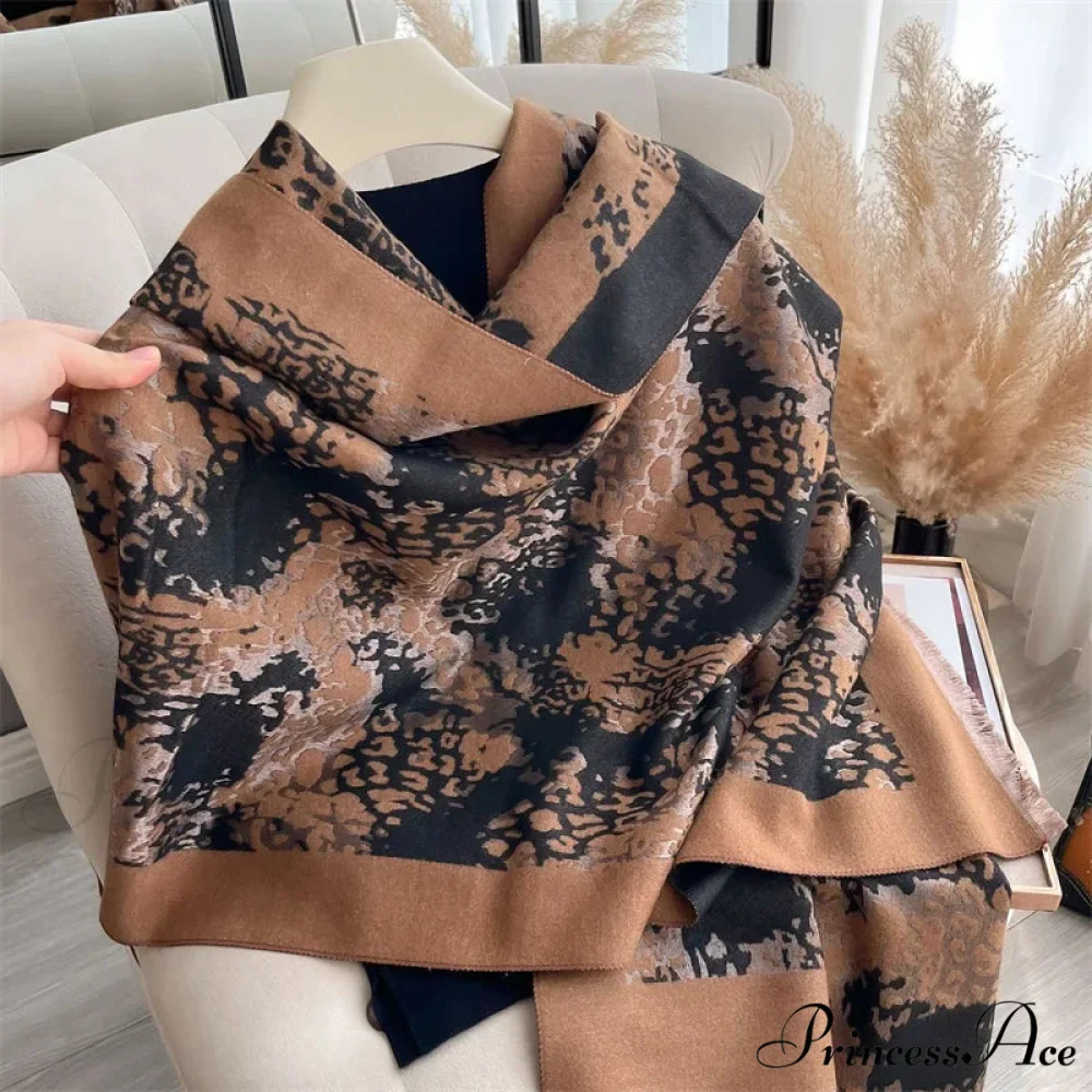 Botanical Cashmere Winter Blanket Scarf - Image 7