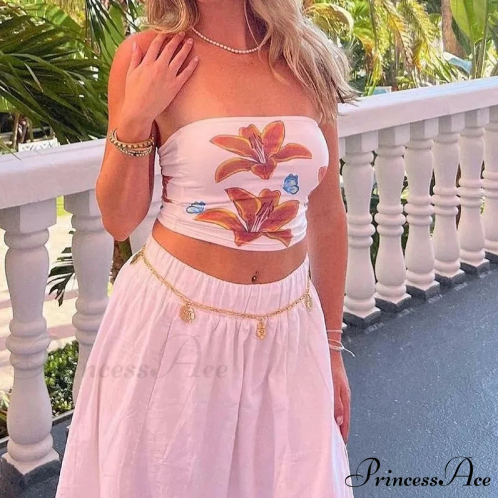 Botanical Envelop Bandeau Crop Top - Image 6