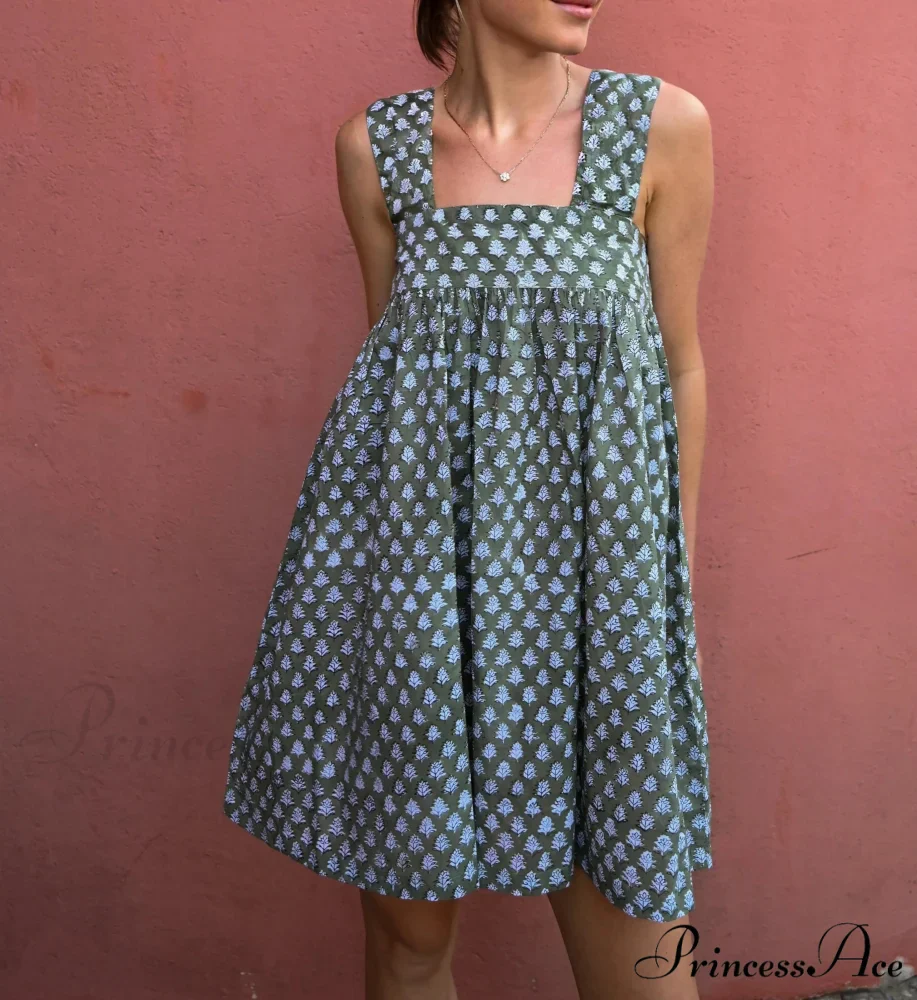 Botanical Lineage Bind Mini Dress - Image 11