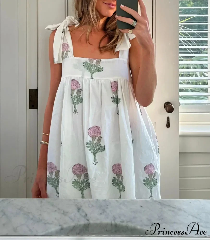 Botanical Lineage Bind Mini Dress - Image 8