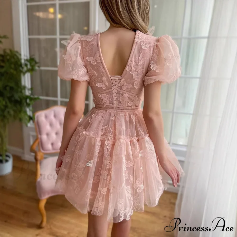 Botanical Plunging Neckline Brief Wedding Gown - Image 2