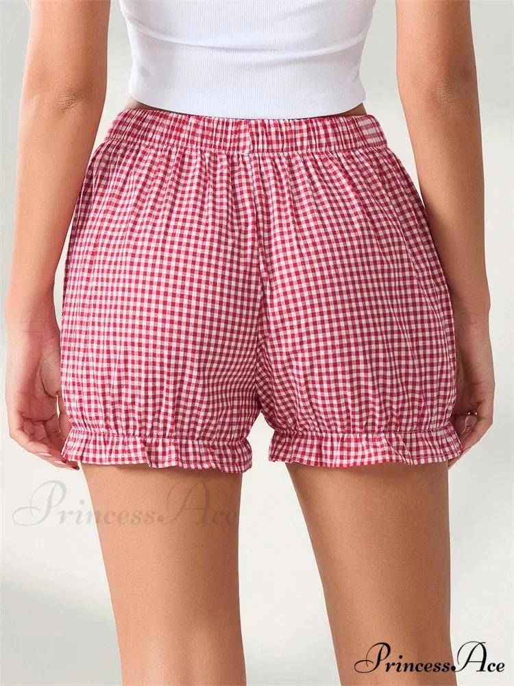 Bow Tartan Spots Bloomer Short - Image 4
