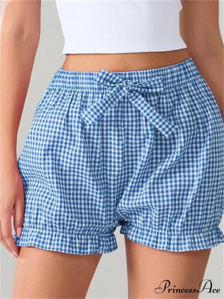 Bow Tartan Spots Bloomer Short - Image 5