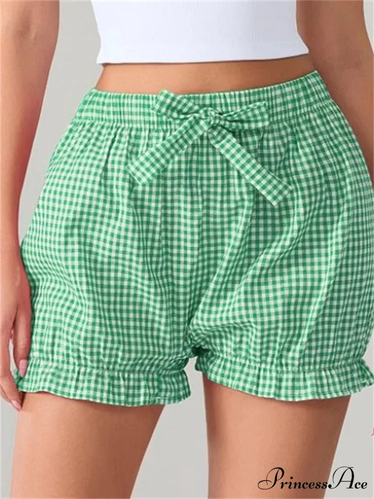 Bow Tartan Spots Bloomer Short - Image 6