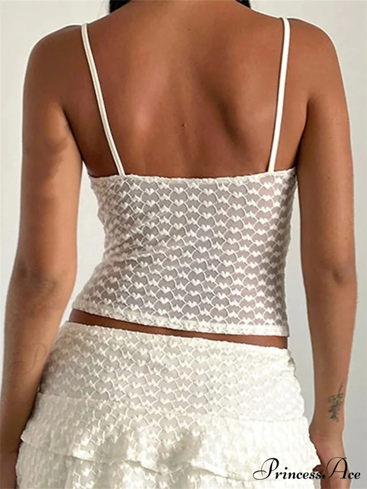 Bowtie Patchwork Sleeveless Open-back Crop Top - Image 4