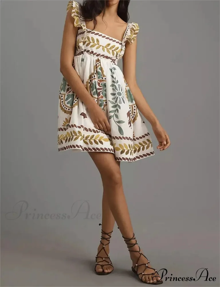 Box Neck Baggy Short Dress - Image 2